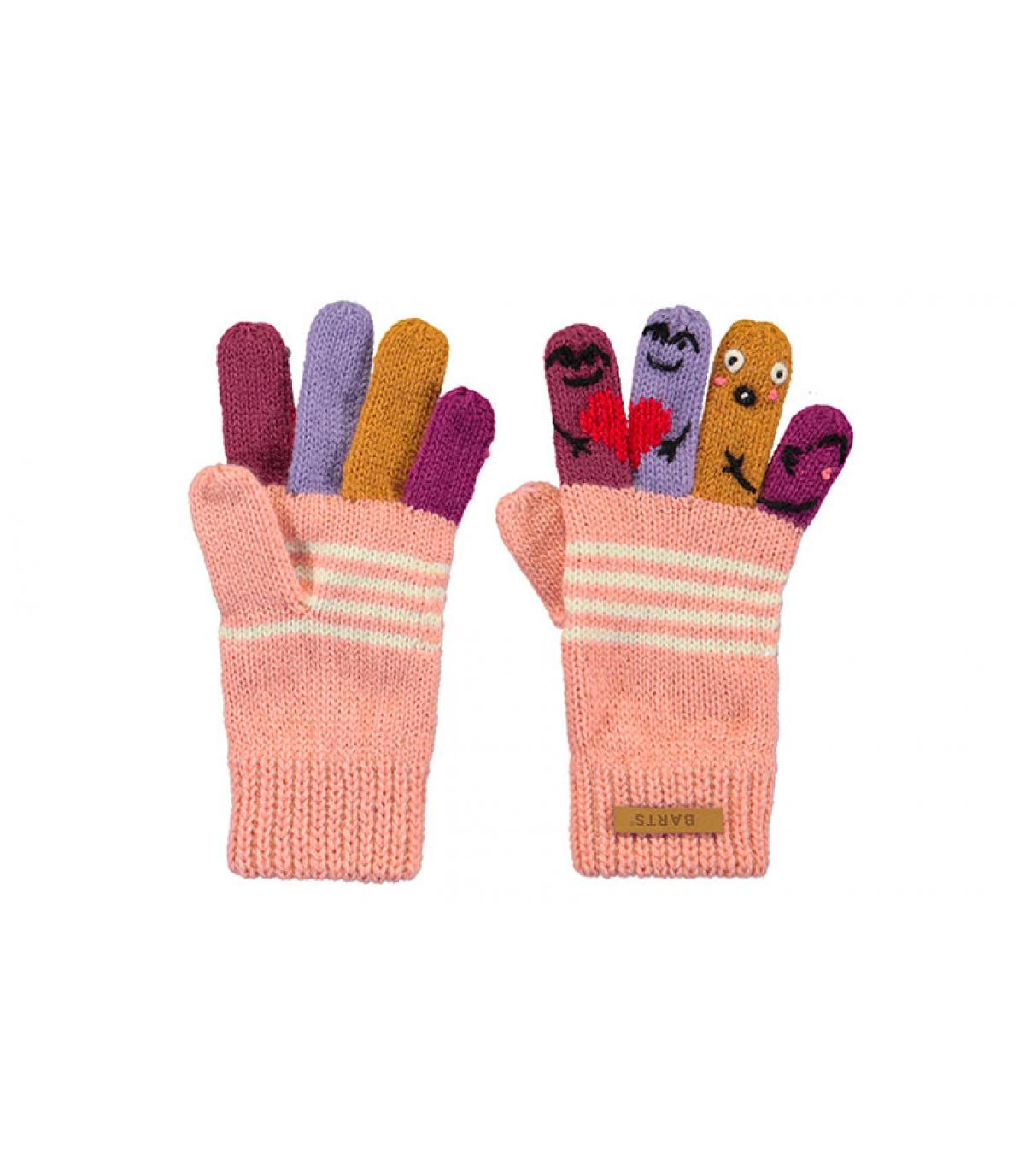 Puppen Handschuhe Kinder rosa Kids Puppet Gloves pink